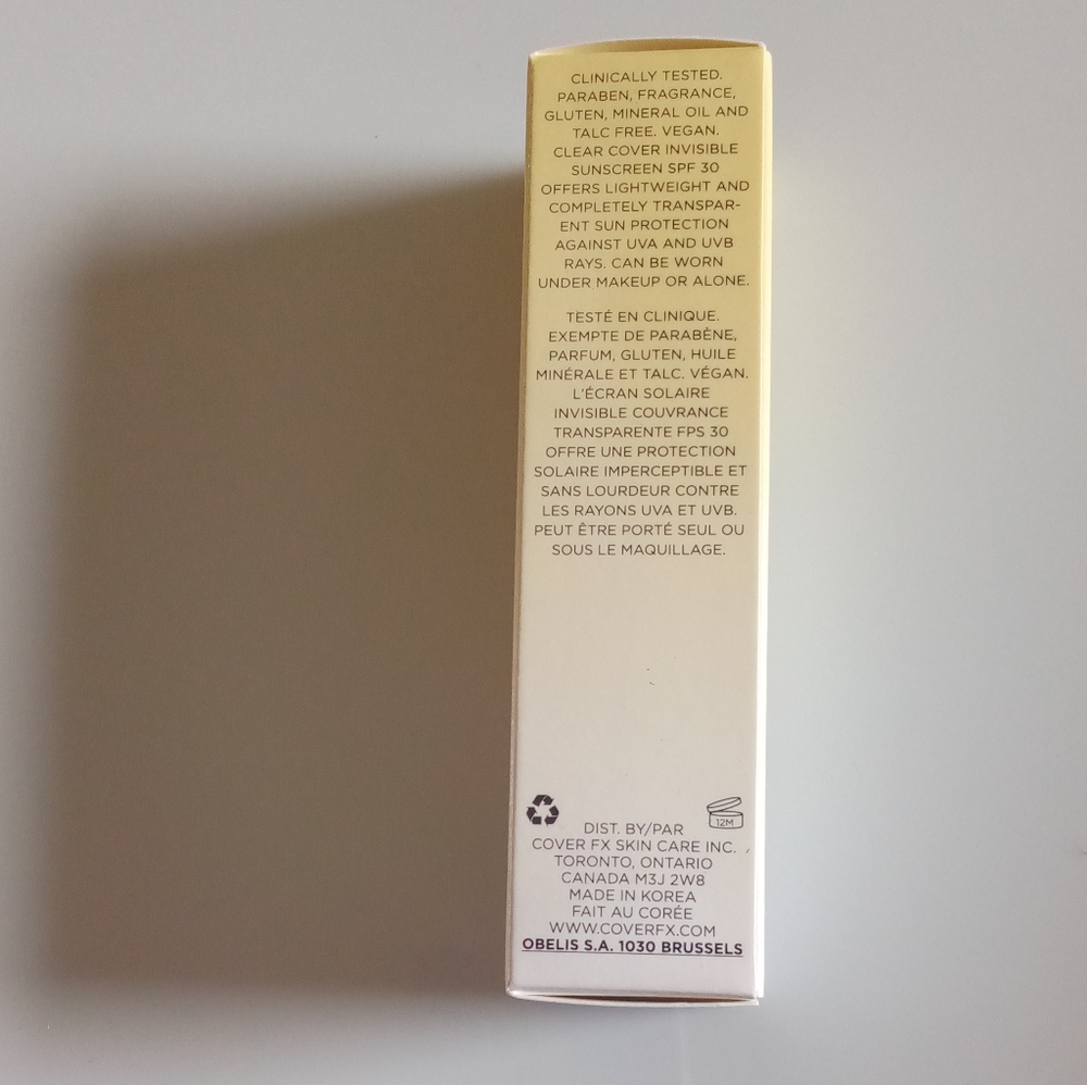 Cover FX Clear Cover Invisible Sunscreen - Picture 3 of 4
